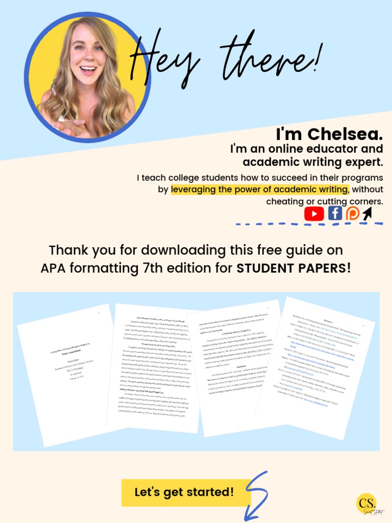 APA Formatting Guide for Students | PDF | Citation | Apa Style