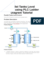 Parallel Tanks Level Control Using PLC Ladder Diagram Tutorial