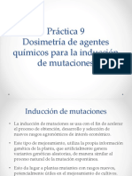 Práctica9.Dosimetría Inducción de Mutaciones