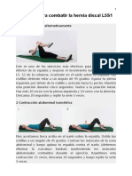 Ejercicios para Combatir La Hernia Discal L5S1