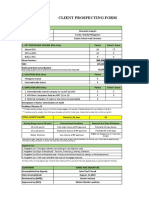 Client Prospecting Form