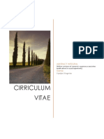 Cirriculum Vitae: Abstract Integral Name