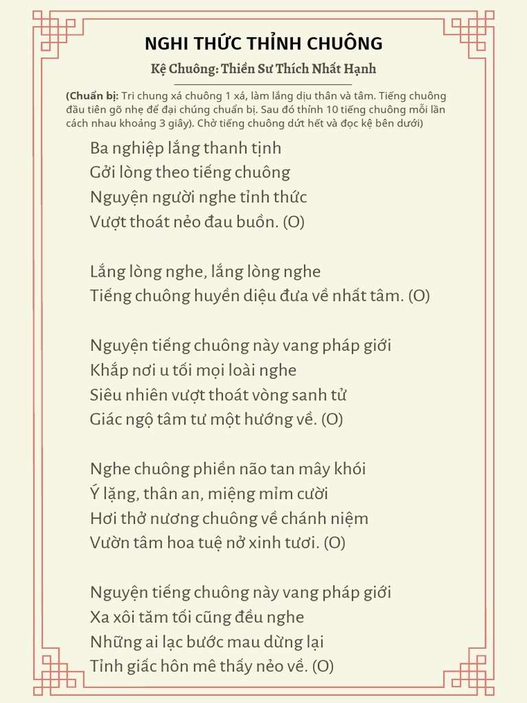 KỆ THỈNH CHUÔNG ĐẠI HỒNG VANG VỌNG KHẮP CÕI GIÁC MÊ