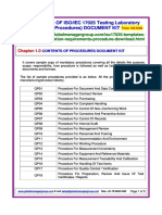 D109.2: DEMO OF ISO/IEC 17025 Testing Laboratory Procedures (18 Procedures) DOCUMENT KIT