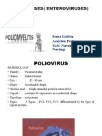 Polioviruses (Enteroviruses) : Sonya Godwin Associate Professor M.SC .Nursing (Peadiatrics Nursing)