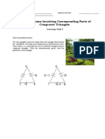 Solve Problems Involving Corresponding Parts of Congruent Triangles.-Learning Task 3