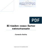 Carmelo-Saitta - El Timbre Como Factor Estructurante