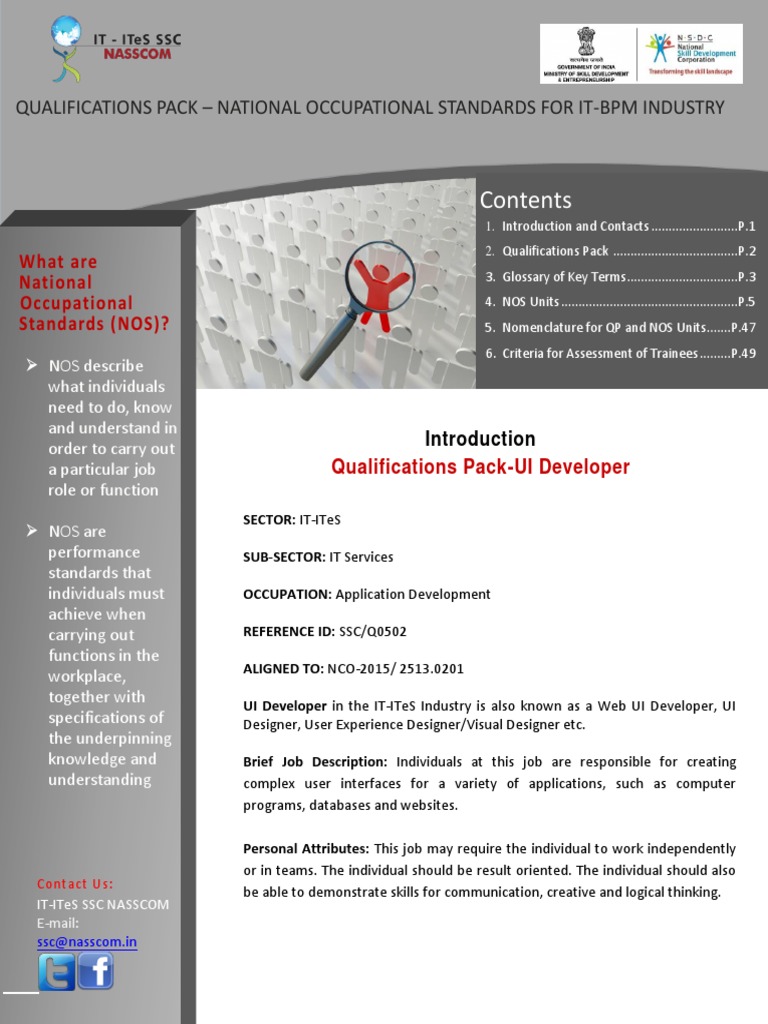 User Interface Design Qualifications: An Overview of the National ...
