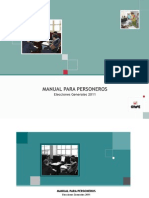 Manual para Personeros - Elecciones Generales 2011