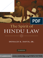 Donald R. Davis Jr. JR - The Spirit of Hindu Law-Cambridge University Press (2010)