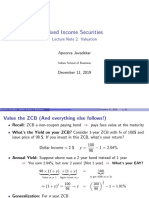 Fixed Income Securities: Lecture Note 2: Valuation