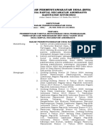 23    Format Keputusan BPD tentang Panitia Musdes Pembahasan, Penetapan dan Pengesahan RKP Desa