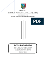 Proposal Pengaspalan Jalan Kampung Mulya Jaya 2016