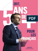 "Cinq ans de plus", tract d'Emmanuel Macron