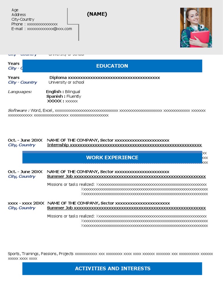 Resume: Education and Work Experience | PDF