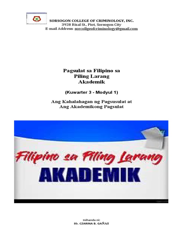 Piling Larang Modyul 1 | PDF