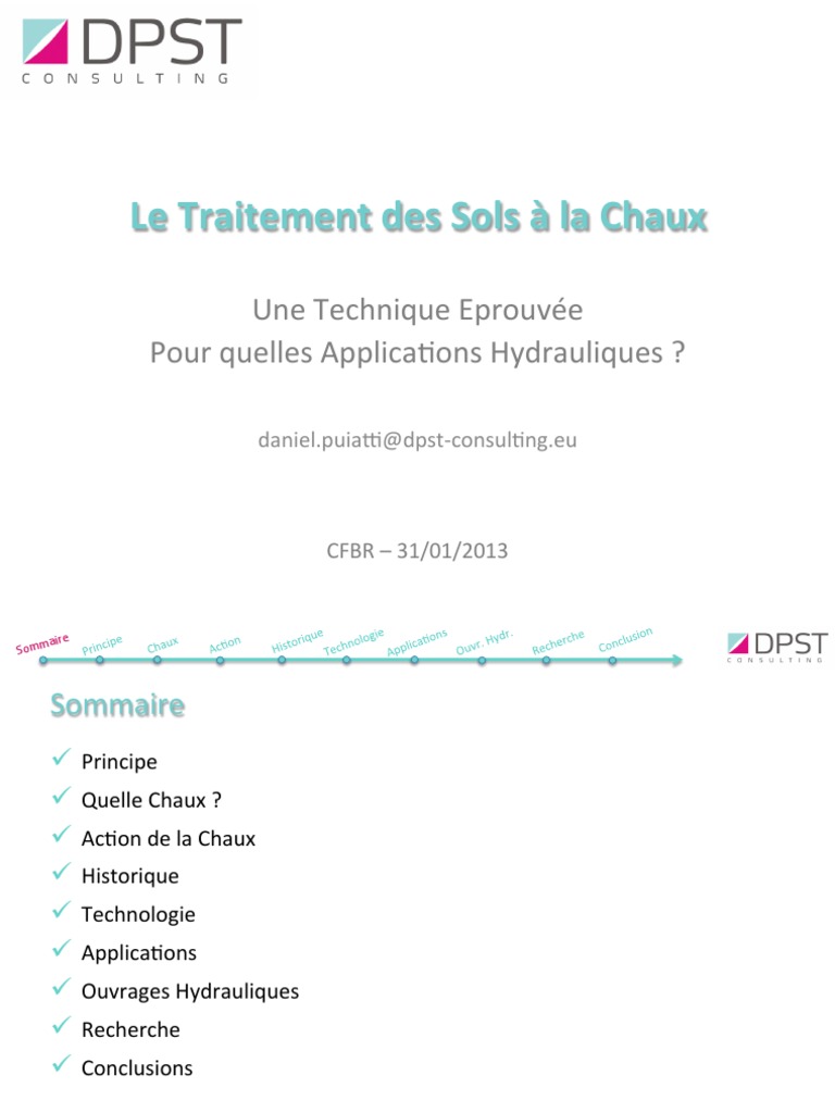 Traitement des sols à la chaux : Guide complet | PDF | Chaux | Matériaux