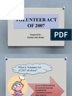Presentation - Volunteer Act of 2007