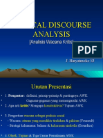 Critical Discourse Analysis Ringkas