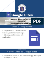 Google Sites: Michael Angelo M. Aguilar Teacher II