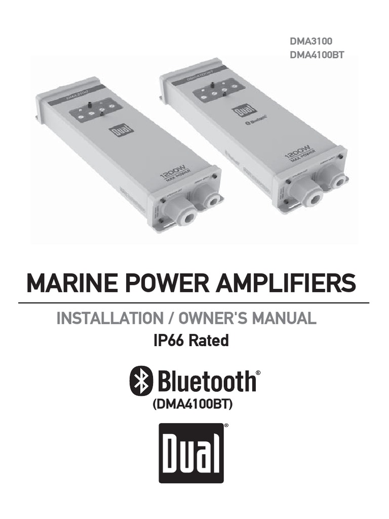 Dual DMA4100bt Manual en PDF Interference Radio