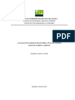 Calculo Dos Índices Financeiros Da Martin Manufacturing Campany - Versao Final