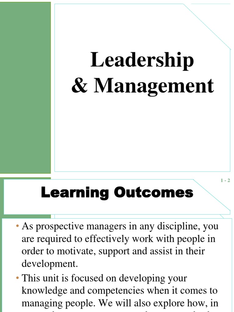 Leadership Management S 1 | PDF | Motivation | Motivational