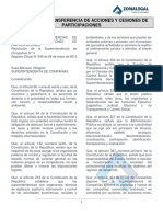 16.38 Reglamento Transferencias de Acciones y Cesiones de Participaciones