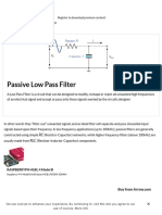 Low Pass Filter - Passive RC Filter Tutorial