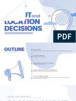 Plant Layout and Location Decisions