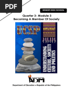 Quarter 3-Module 3 Becoming A Member of Society: Senior High School