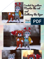 Crochet Toy Pattern: Martin The Cat and Anthony The Tiger