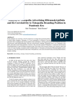 Analysis of Tokopedia Advertising #Dirumahajadulu and Its Correlativity To Tokopedia Branding Position in Pandemic Era
