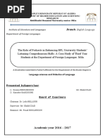 The Role of Podcasts in Enhacing EFL University Students'Listening Comprehension Skills