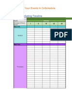 Event Marketing Plan Timeline