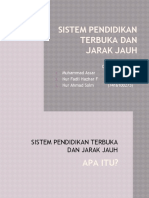 Sistem Pendidikan Terbuka Dan Jarak Jauh - Slide