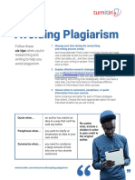 Avoiding Plagiarism - Student Handout