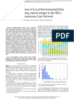 Characterization of Local Environmental Data and Lightning Caused Outages in The IECo Transmission Line Network