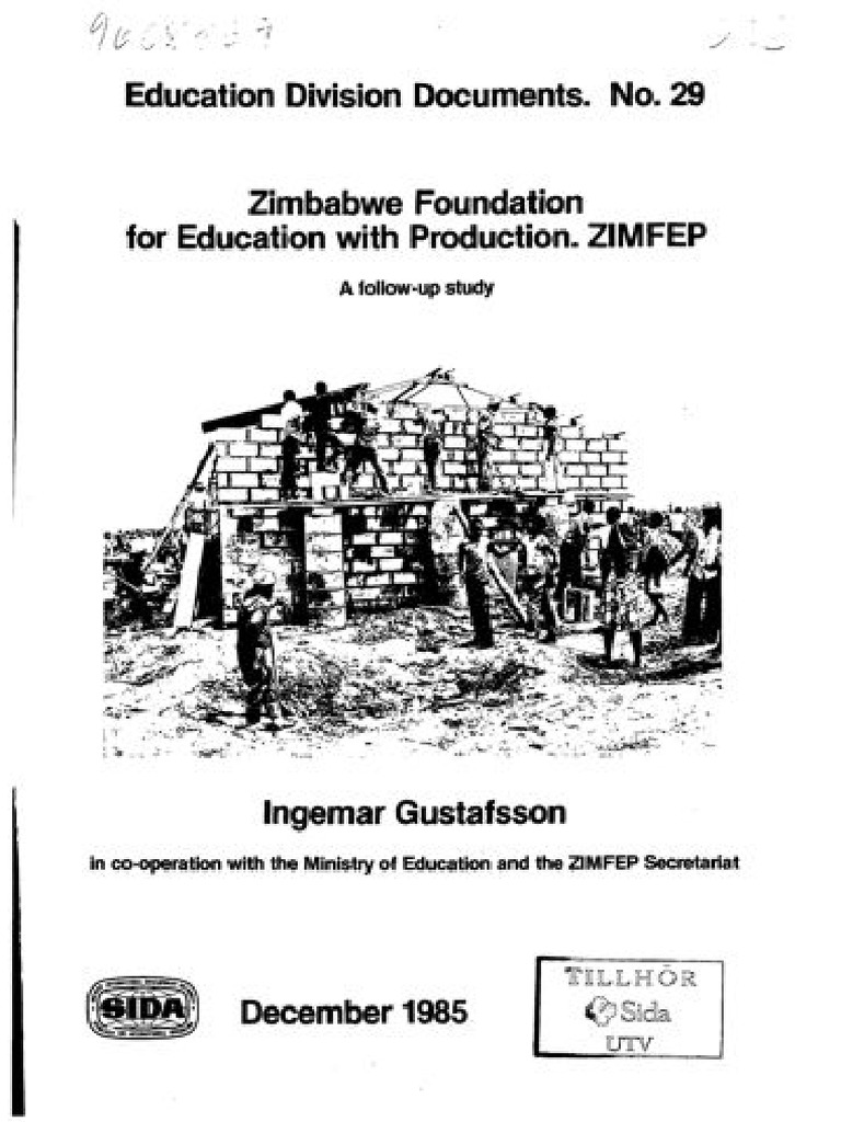 1985-12-01 Zimbabwe Foundation For Education With Production ZIMFEP - A