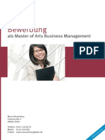 Beispiel 3 Musterlebenslauf Master of Art Business Management