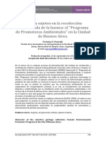 Nuevos Sujetos en La Recolección Diferenciada de La Basura: El "Programa de Promotoras Ambientales" en La Ciudad de Buenos Aires