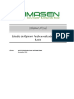 Informe Final Del Estudio de Opinión Pública IRI-IMASEN en La Región Junín