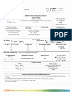 PT Sigma Utama Rope Access Safety Method Statement