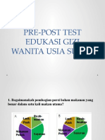 Pre-Post Test Edukasi Gizi