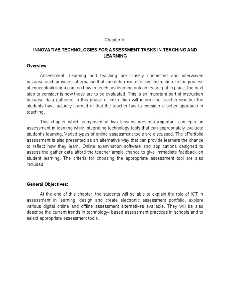 Chapter VI Module Technology For Teaching and Learning | PDF ...