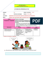 Act. 2 Semana 23 Iiciclo Ciencia y Tecnologia o