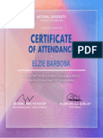 Barbosa - Haligi V-Certificate of Attendance