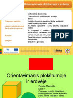 Orientavimasis Plokstumoje Ir Erdveje