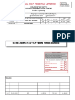 Site Administration Procedure