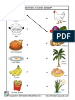 Kognitif Lembar Kerja Anak TK Makanan Minuman 02